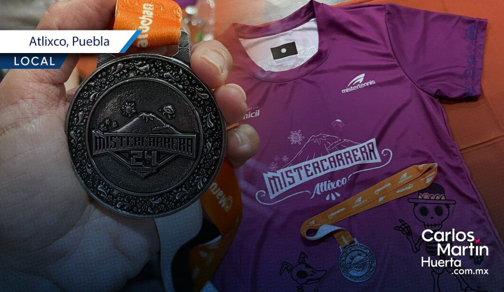 Mistercarrera Atlixco 2025 atlixco presenta la playera y medalla de la mistercarrera 2025