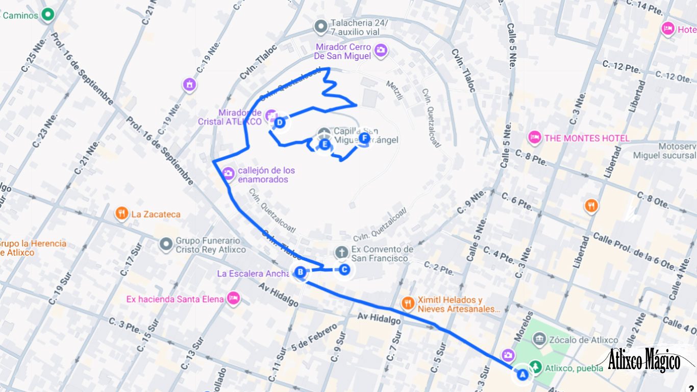 Ruta Fitness para conocer Atlixco a pie ruta fitness para conocer el centro de atlixco