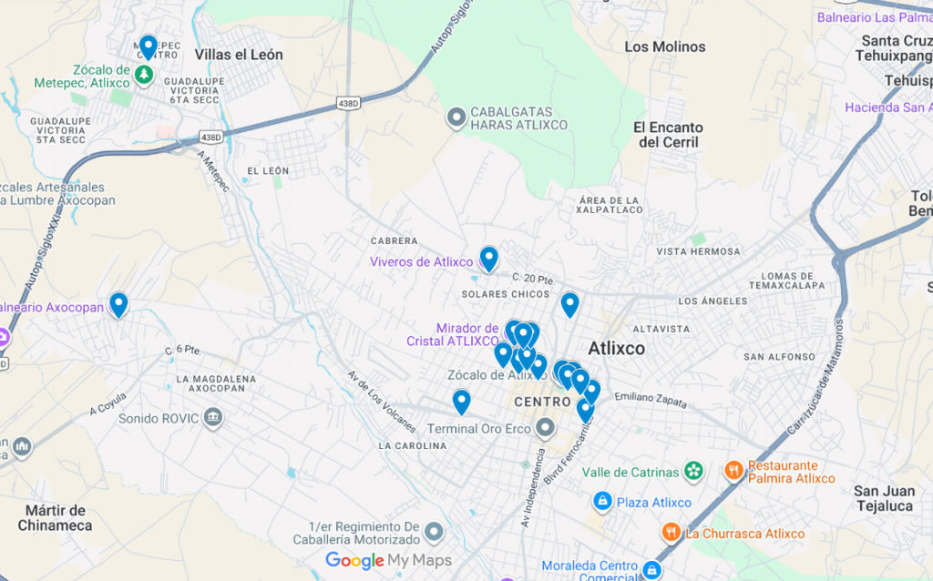 Mapa Turístico Interactivo de Atlixco 
