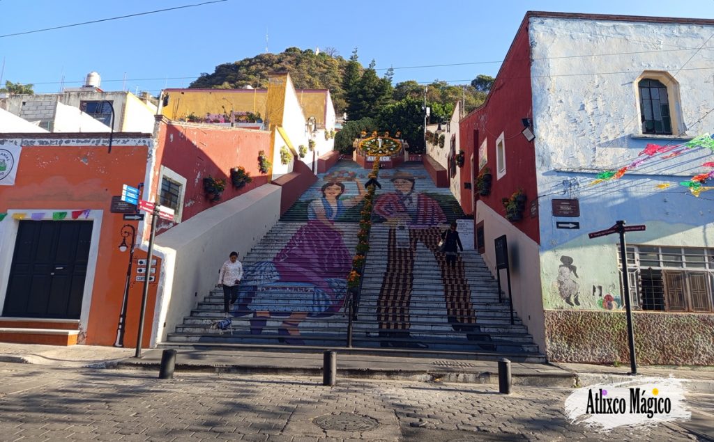 las escaleras anchas de Atlixco puebla